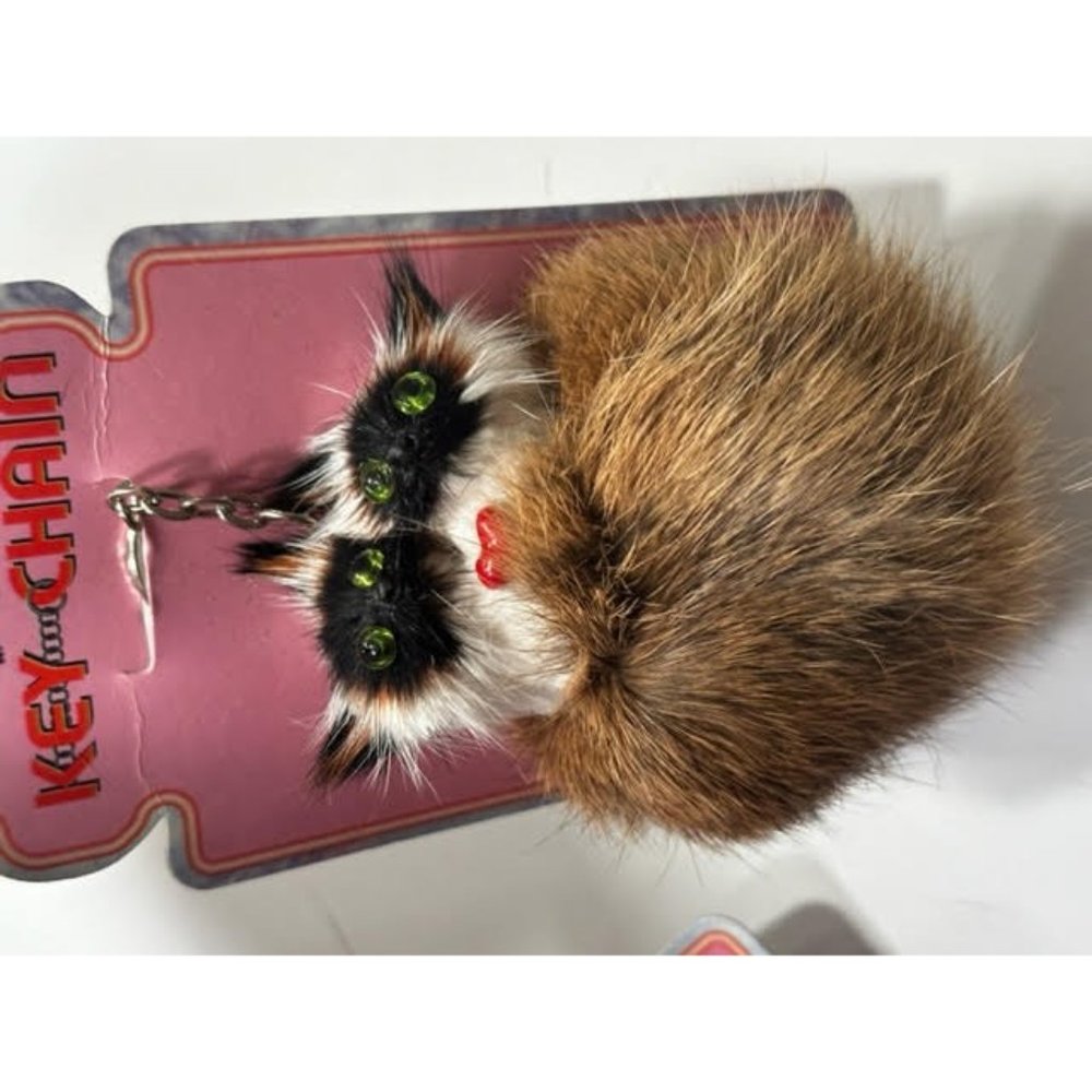 1999 Fluffy Keychains- Siamese Cats